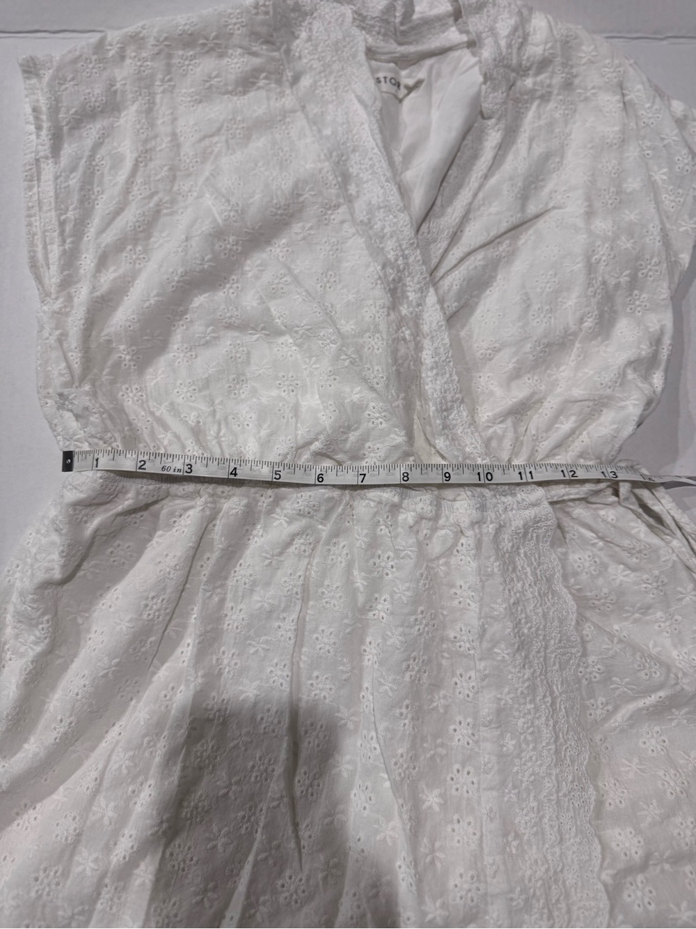 Storia White Wrap Romper - Picture 12 of 12